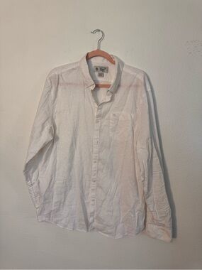 Original Penguin White Long-Sleeve Button-Down Shirt